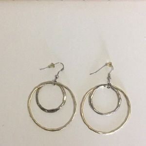Earrings with double hoops